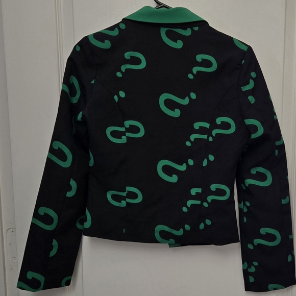 DC Comics Spirit The Riddler Blazer 2016 Costume Cosplay Womens Sz Sm Batman - Picture 3 of 6